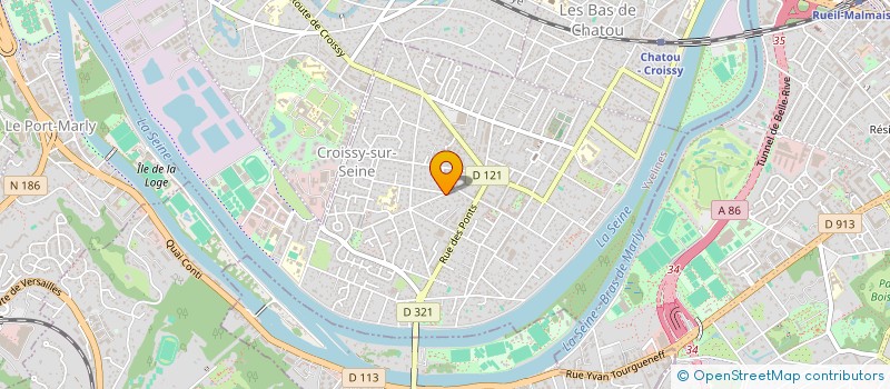 localisation de l'entreprise EURL DES MARMOTTES  CROISSY-SUR-SEINE