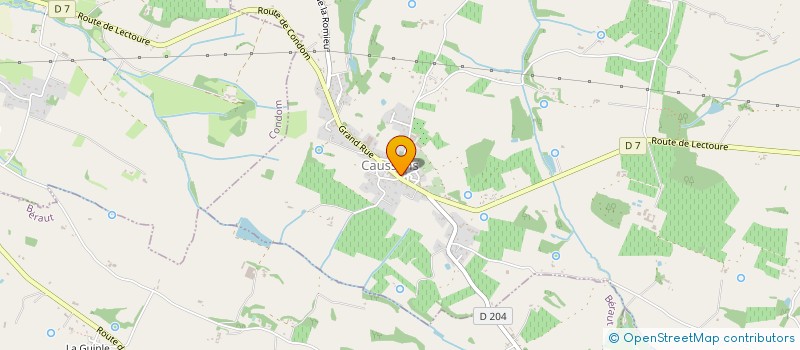 localisation de l'entreprise EURL DES PEPINIERES DU PLATE à CAUSSENS