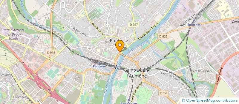 localisation de l'entreprise EURL DES REMPARTS  PONTOISE