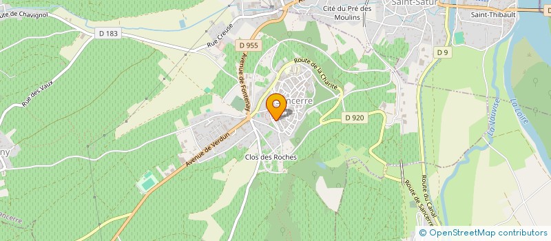 localisation de l'entreprise EURL DES REMPARTS  SANCERRE