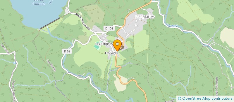 localisation de l'entreprise EURL DES TROIS FONTAINES à LES MARTYS