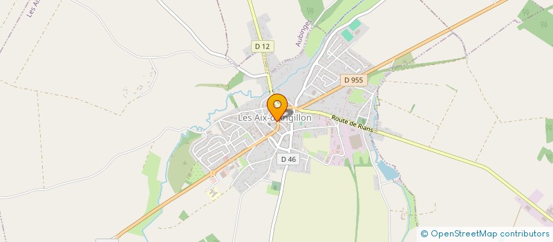 localisation de l'entreprise EURL DES VILLES ET DES CHAMPS  LES AIX-D'ANGILLON