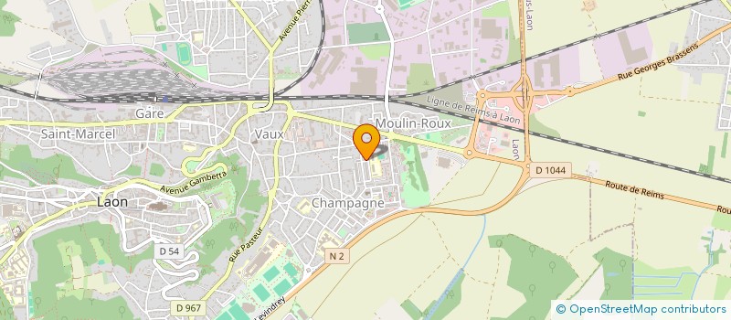 localisation de l'entreprise EURL DESPLACES à LAON