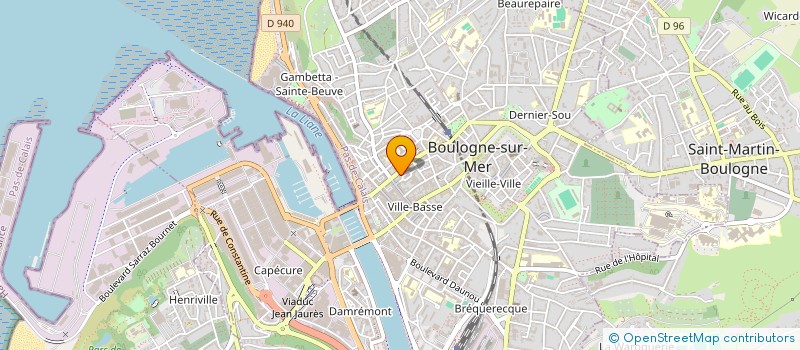localisation de l'entreprise EURL DESSUS-DESSOUS à BOULOGNE-SUR-MER