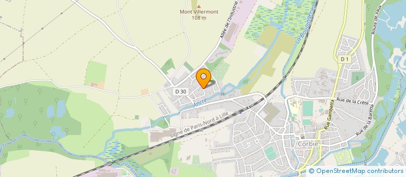 localisation de l'entreprise EURL DETRE à CORBIE