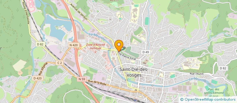 localisation de l'entreprise EURL DEVIRAS à SAINT-DIE-DES-VOSGES