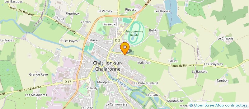 localisation de l'entreprise EURL DG ELEC à CHATILLON-SUR-CHALARONNE