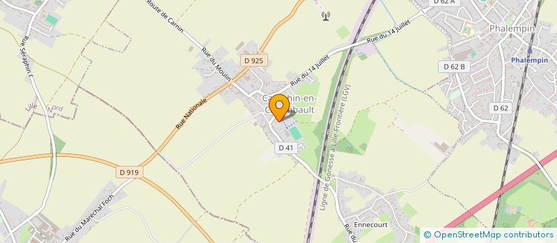 localisation de l'entreprise EURL DHENNIN à CAMPHIN-EN-CAREMBAULT