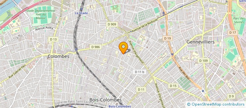 localisation de l'entreprise EURL DI DONATO à BOIS-COLOMBES