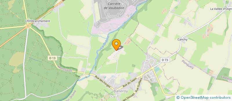 localisation de l'entreprise EURL DIAGNOSTIC-HABITAT  BALLEROY-SUR-DROME