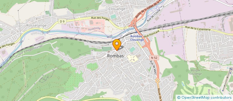 localisation de l'entreprise EURL DIAGONAL ROMBAS à ROMBAS