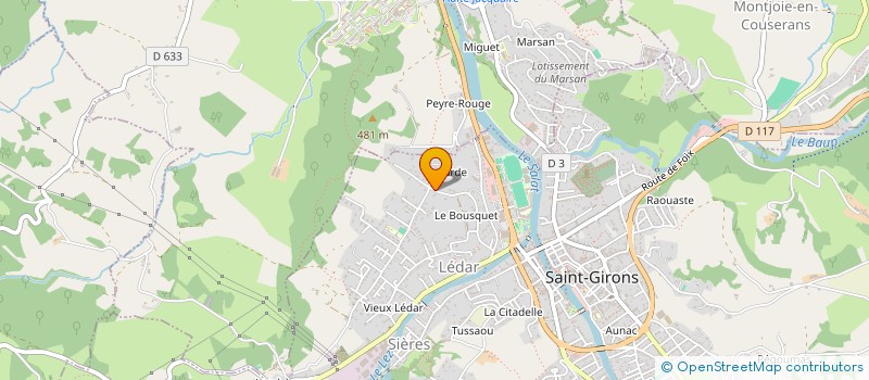 localisation de l'entreprise EURL DIDIER CARRE à SAINT-GIRONS
