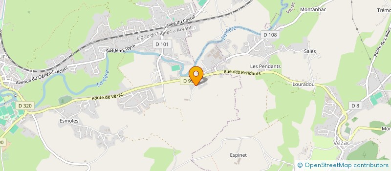 localisation de l'entreprise EURL DIDIER MONTEIL à ARPAJON-SUR-CERE