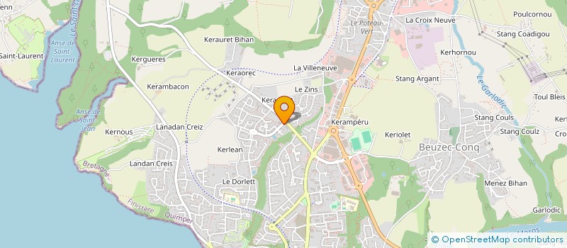 localisation de l'entreprise EURL DIJOUX MARIE ALISE à CONCARNEAU