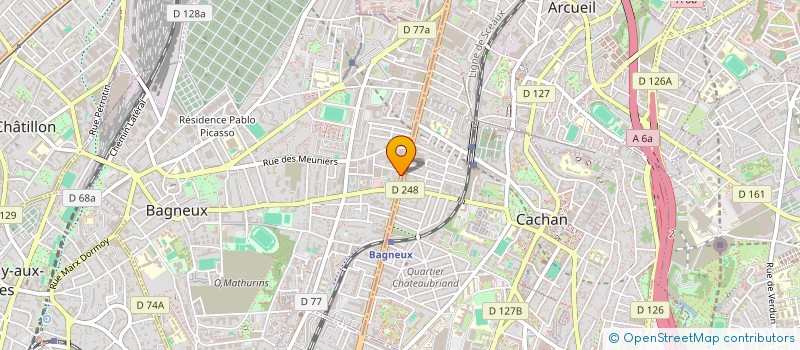 localisation de l'entreprise EURL DIMEX ELEC  BAGNEUX