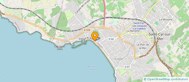 localisation de l'entreprise EURL DISPOLIVRE à SAINT-CYR-SUR-MER
