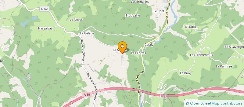 localisation de l'entreprise EURL DISTRIBUTEURS FRANCE  LES COTEAUX PERIGOURDINS