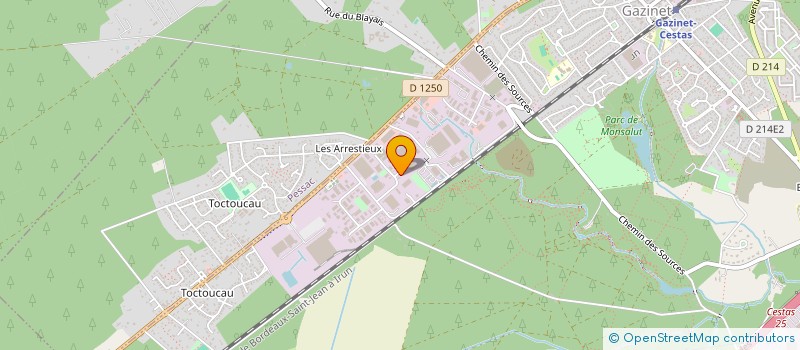 localisation de l'entreprise EURL DL TERRASSEMENT  CESTAS