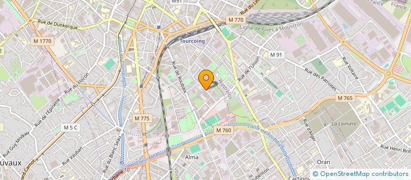 localisation de l'entreprise EURL-DLC  TOURCOING