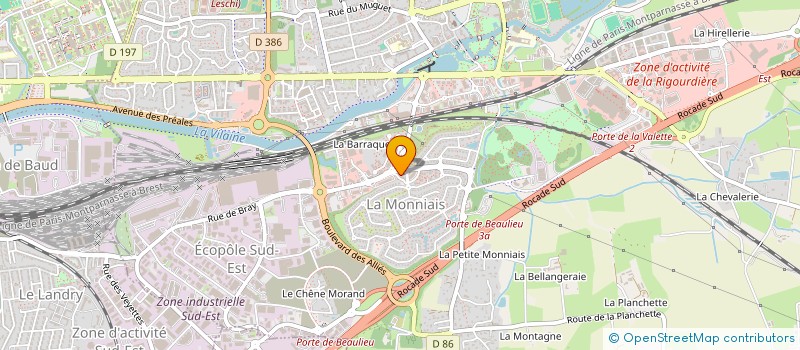 localisation de l'entreprise EURL DLE  CESSON-SEVIGNE