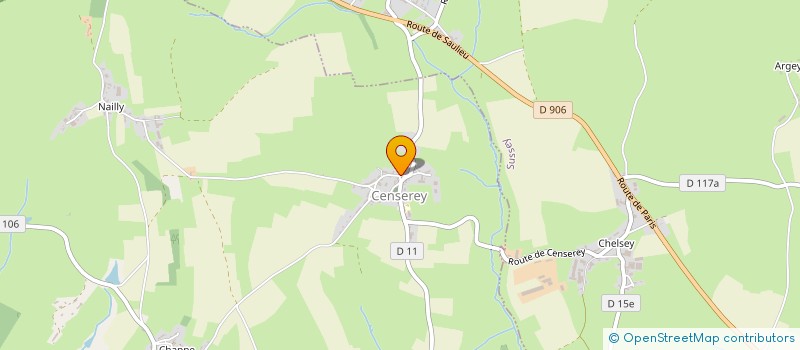 localisation de l'entreprise EURL DOMINIQUE QUINCEY  CENSEREY