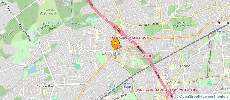 localisation de l'entreprise EURL DOMINIQUE ROSSIGNOL  PESSAC