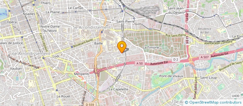 localisation de l'entreprise EURL DOREY CHARPENTE COUVERTURE à MARSEILLE