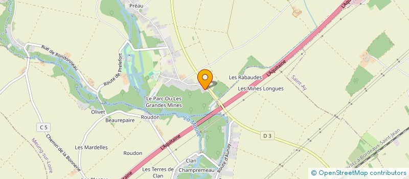 localisation de l'entreprise EURL DOS SANTOS COUVERTURE 45 à HUISSEAU-SUR-MAUVES