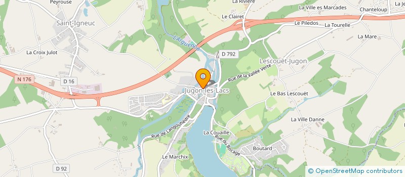 localisation de l'entreprise EURL DOUCEUR D'AIDEN à JUGON-LES-LACS