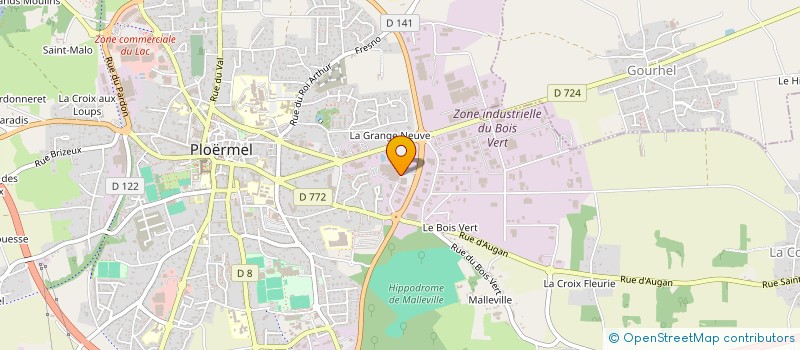 localisation de l'entreprise EURL DOUSSELAERE à PLOERMEL