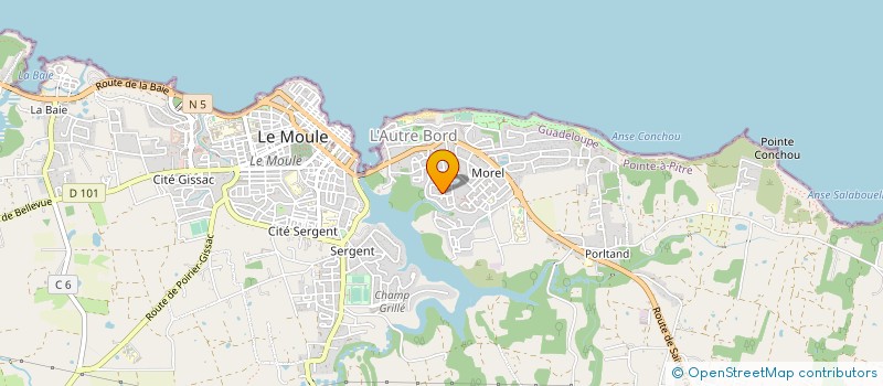 localisation de l'entreprise EURL DOUTE à LE MOULE