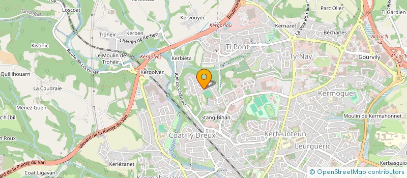 localisation de l'entreprise EURL DREAU MENUISERIES à QUIMPER