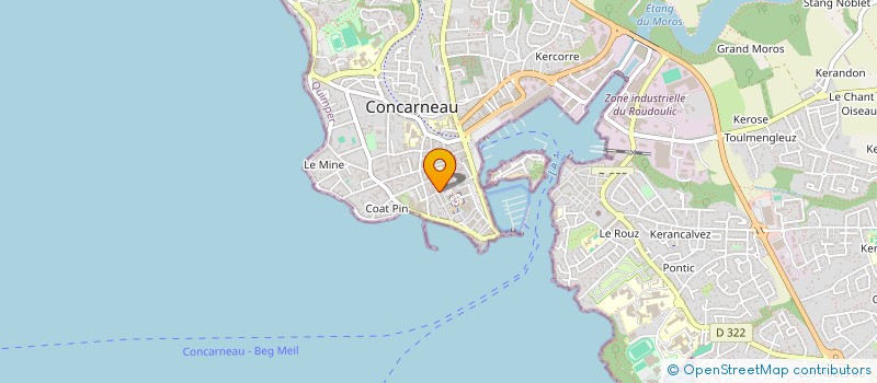 localisation de l'entreprise EURL DRUGSHOP à CONCARNEAU