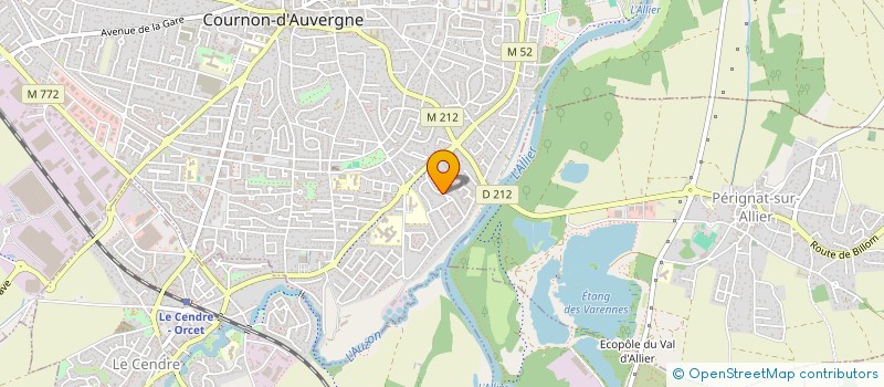 localisation de l'entreprise EURL DS COIFFURE  PERIGNAT-SUR-ALLIER