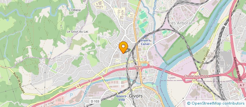 localisation de l'entreprise EURL DS PIZZ à GIVORS