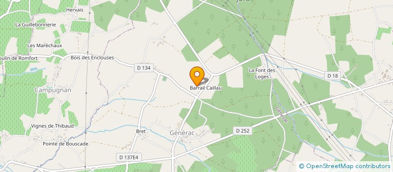 localisation de l'entreprise EURL DU BLAYAIS à SAINT-GIRONS-D AIGUEVIVE