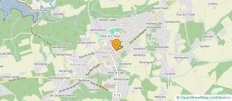 localisation de l'entreprise EURL DU CHAPEAU ROUGE  MOELAN-SUR-MER