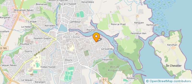 localisation de l'entreprise EURL DU CHATEAU à PONT-L'ABBE