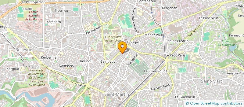 localisation de l'entreprise EURL DU GOUELAN  BREST