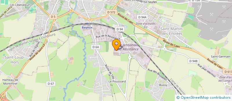 localisation de l'entreprise EURL DU MESNIL  BAYEUX