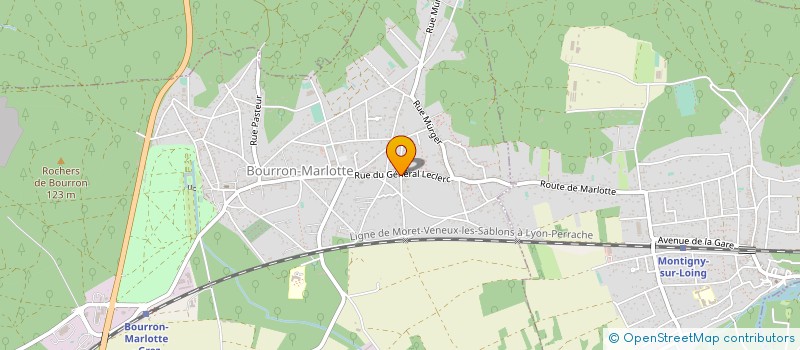 localisation de l'entreprise EURL DU MOULIN à BOURRON-MARLOTTE