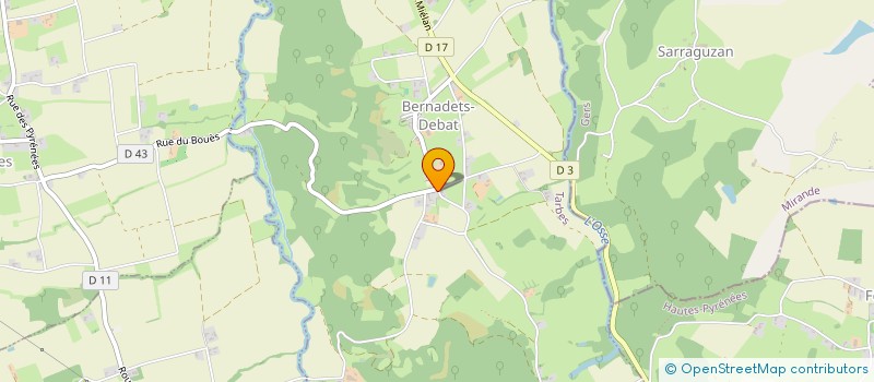 localisation de l'entreprise EURL DU MOULIN LAFFITTE  FONTRAILLES