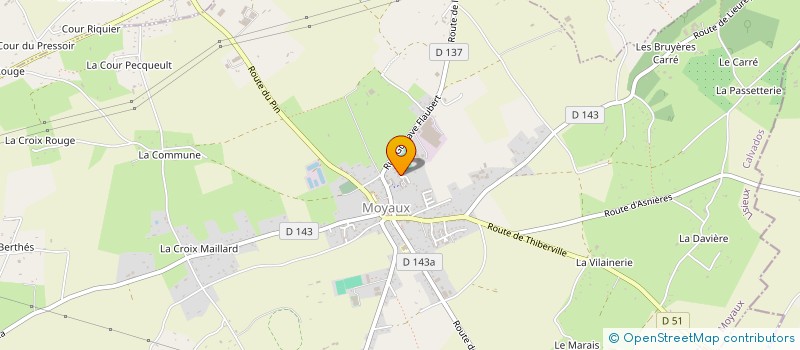 localisation de l'entreprise EURL DU STADE  MOYAUX