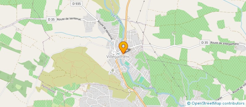 localisation de l'entreprise EURL DU TRAPEL  VILLEGAILHENC