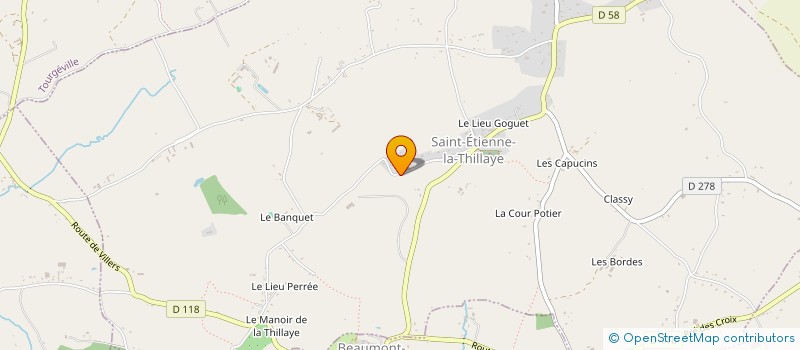 localisation de l'entreprise EURL DU TREFLE  SAINT-ETIENNE-LA-THILLAYE