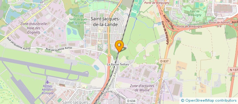 localisation de l'entreprise EURL DUAL INVESTISSEMENTS  SAINT-JACQUES-DE-LA-LANDE