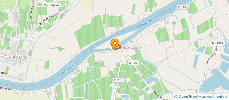 localisation de l'entreprise EURL DUBUC ET FILS  CIVRAC-SUR-DORDOGNE