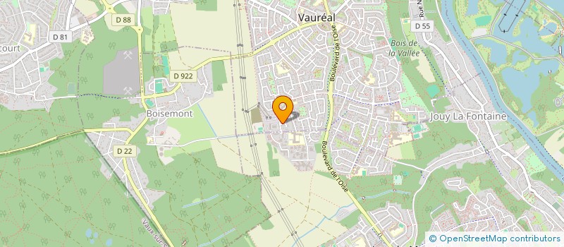 localisation de l'entreprise EURL DUCOURANT  VAUREAL