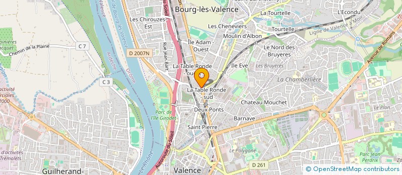 localisation de l'entreprise EURL DUCROS ET FILS STATION SERVICE  BOURG-LES-VALENCE