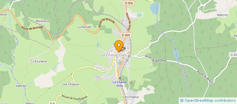 localisation de l'entreprise EURL DUFFIEUX  LA CHAISE-DIEU